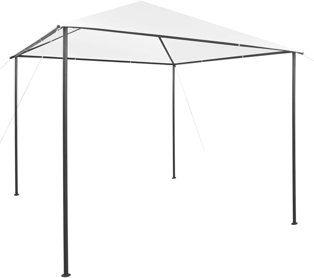 Gazebo 9.8'x9.8'x9.5' White 0.6 oz/ft,AllWeather XL Gazebo: Protection for Outdoor Gatherings Outdoor Structures, Outdoor Canopies, Gazebos