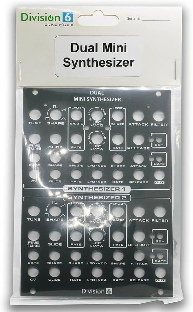 Division 6 Dual Mini Synthesizer Eurorack DIY Kit