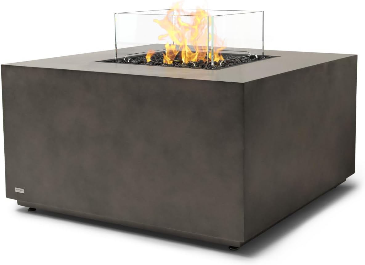 Chaser 38 Natural Fire Pit | Contemporary Fireplace | Gas Fire Pit | Indoor Portable Fire Pit Table | Smokeless | Weather Resistant | Outdoor Fire Pit | EcoSmart Fire