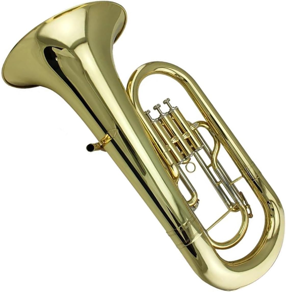Gold Lacquered Phosphor Bronze Lead Pipe White Copper Tuning Euphonium 3 Pistons Euphonium All-brass Instrument