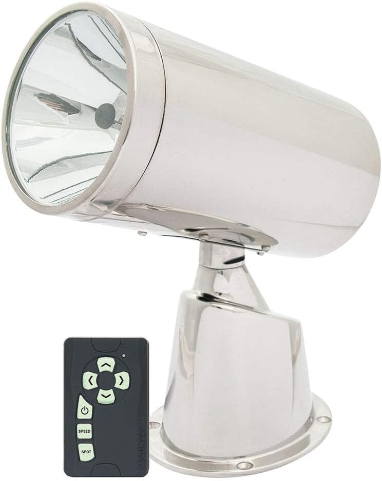 Marinco 22150A IP67 Stainless Steel Spot/Flood Light With Remote, 24V