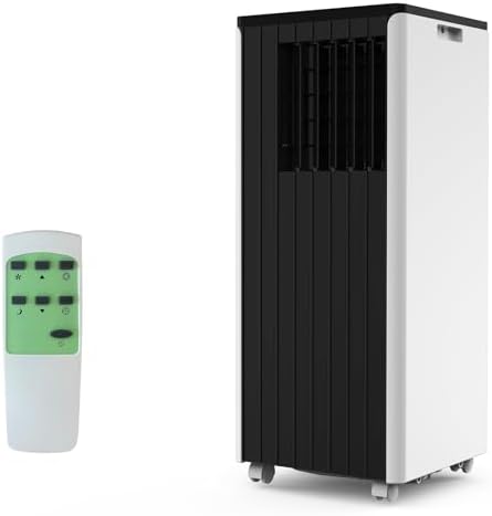 8000 BTU Portable Air Conditioners for Room up to 350 Sq. Ft, 3 in-1 Compact AC Unit for Bedroom Built-in Cool, Dehumidifier & Fan Mode, Floor AC Unit for Room/Office