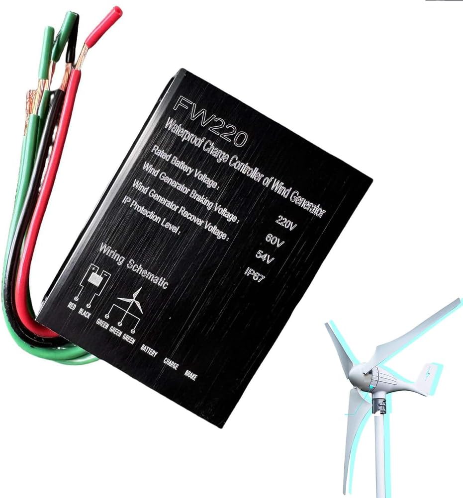 12000W Wind Turbine Charge Controller 12V 24V 48V, Wind Solar Hybrid Controller 12V 24V 48V MPPTIP67 Waterproof DC MPPT Charge Controller