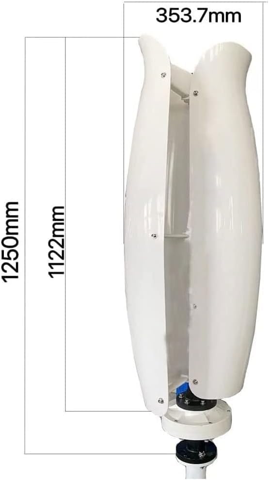 CHRISK Fiberglass Blade 4000W Wind Turbine 3 Phase Low Noise Vertical Wind Turbines Generator Three-Phase Permanent Magnet AC Generator