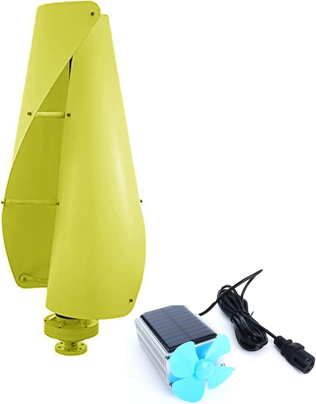 LiuSj JUnSt Vertical Wind Power Turbine Generator, 8000W Helix Magnetic Levitation Axis Windmill 2 Blades with Charge Controller MPPT Small Wind Turbine Generator Kit