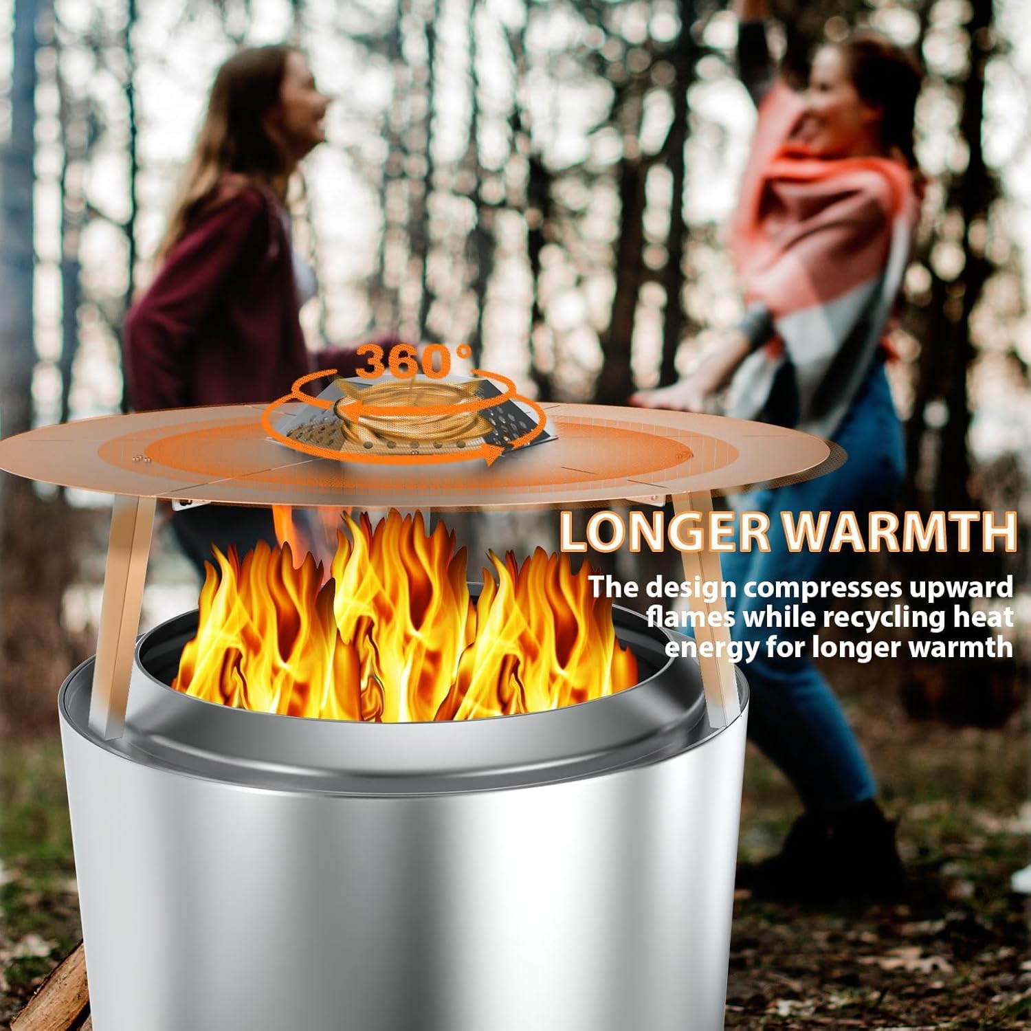 BQMAX FirePit Heat Deflector for Solo Stove Yukon 27