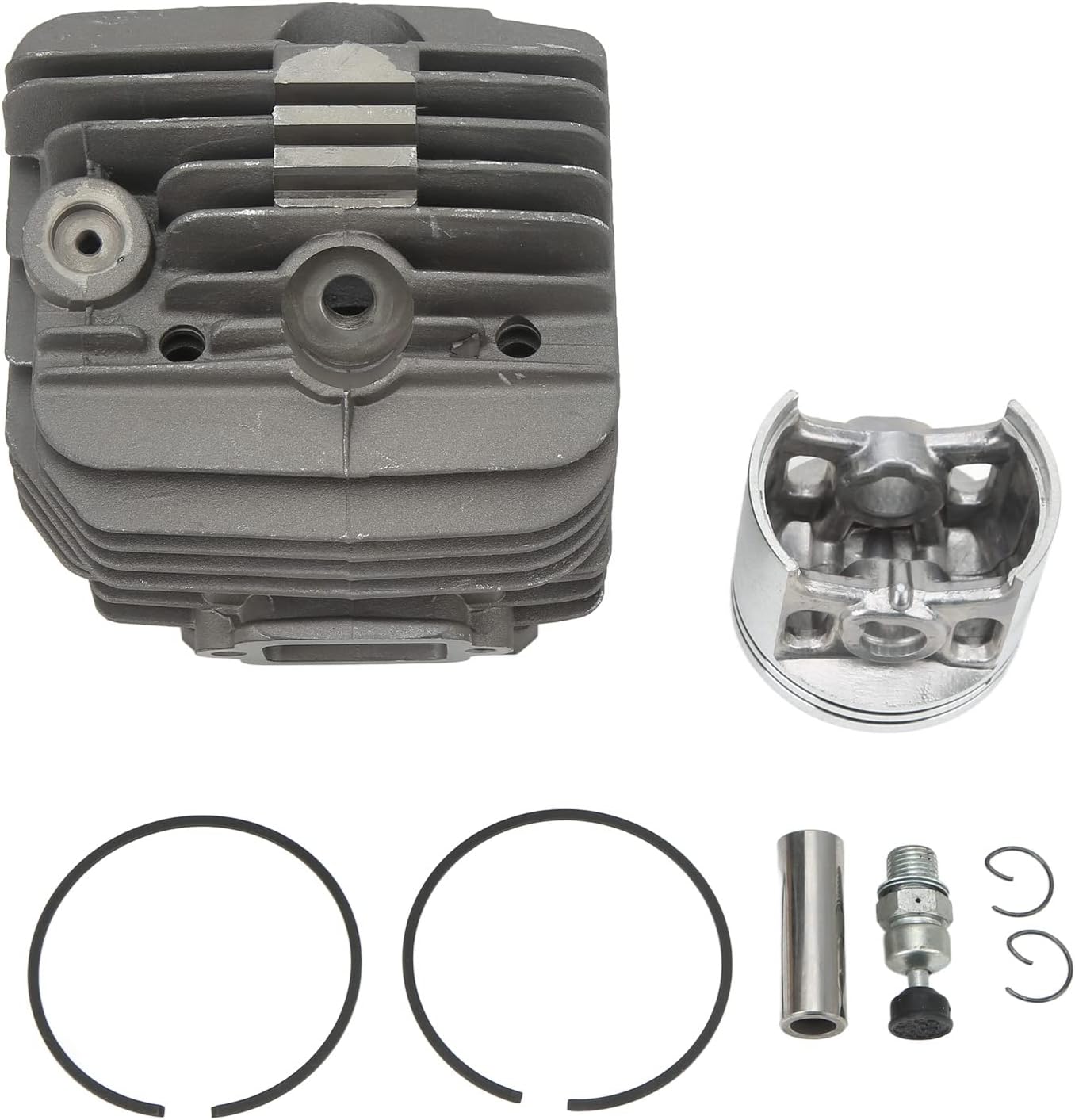 Aramox Cylinder Piston Gasket Kit, 60mm Cylinder Piston Kit 11240201206 Heat Dissipation Strong Power Replacement For 088 MS880 MS880 R Chainsaw