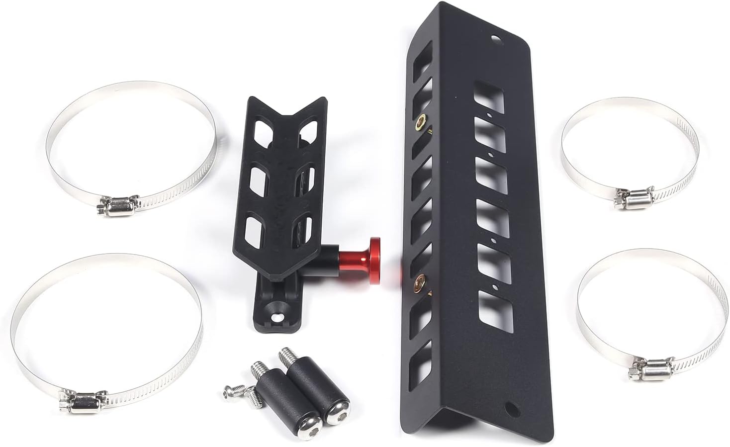 Under Seat Quick Release Roll Bar Fire Extinguisher Mount Bracket Compatible with Ford Maverick 2022-2025,Adjustable 2 Clamps Fire Extinguisher Bottle Tie Bracket Billet Aluminum Interior Accessories