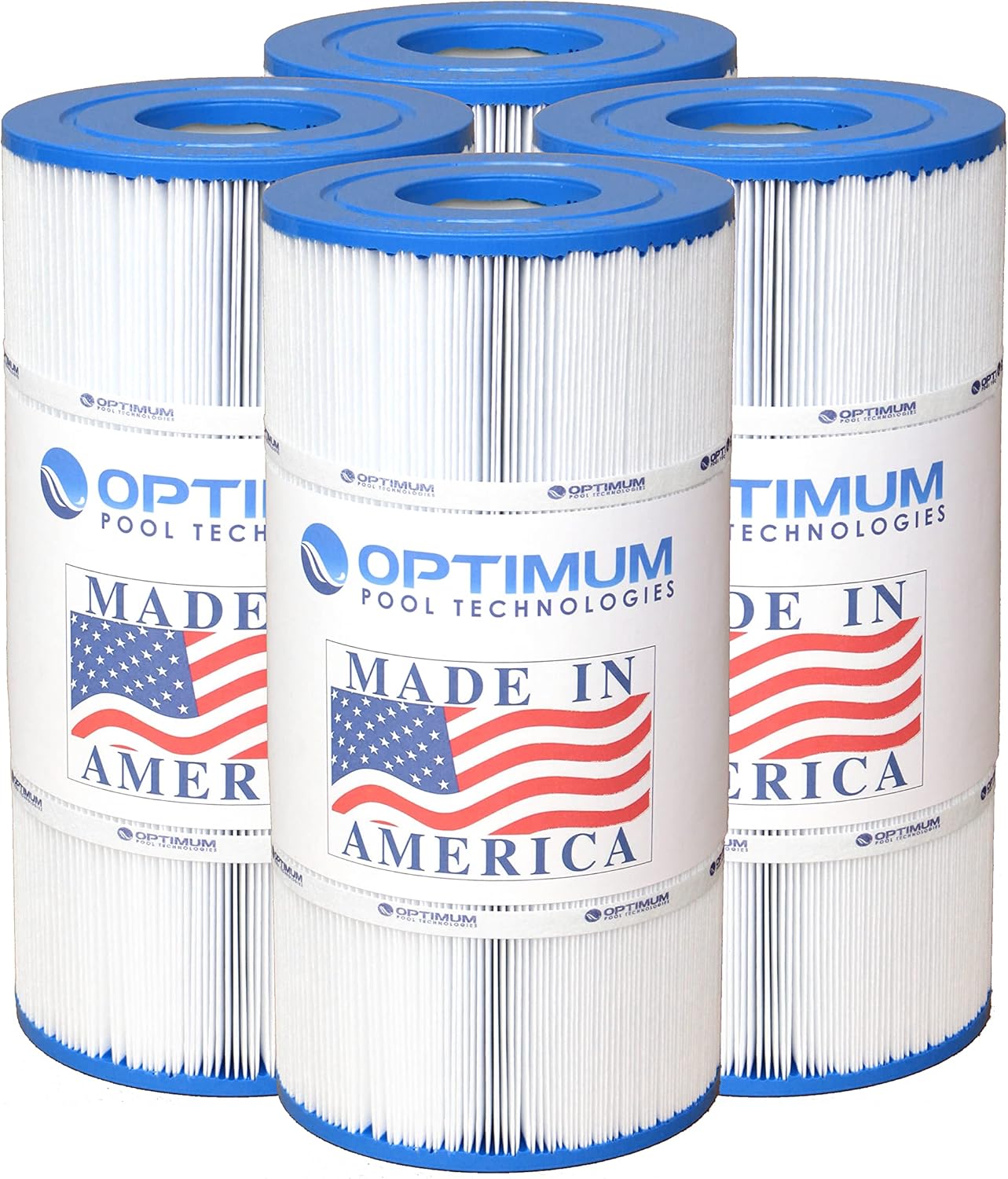 Optimum Pool Technologies® Pool Filter 4-Pack, Compatible Replacement for Pentair® Clean & Clear Plus 240 178569, R173572, Unicel C-7469, Pleatco PCC60, & Filbur FC-6460, FC-1975 Filter Cartridges