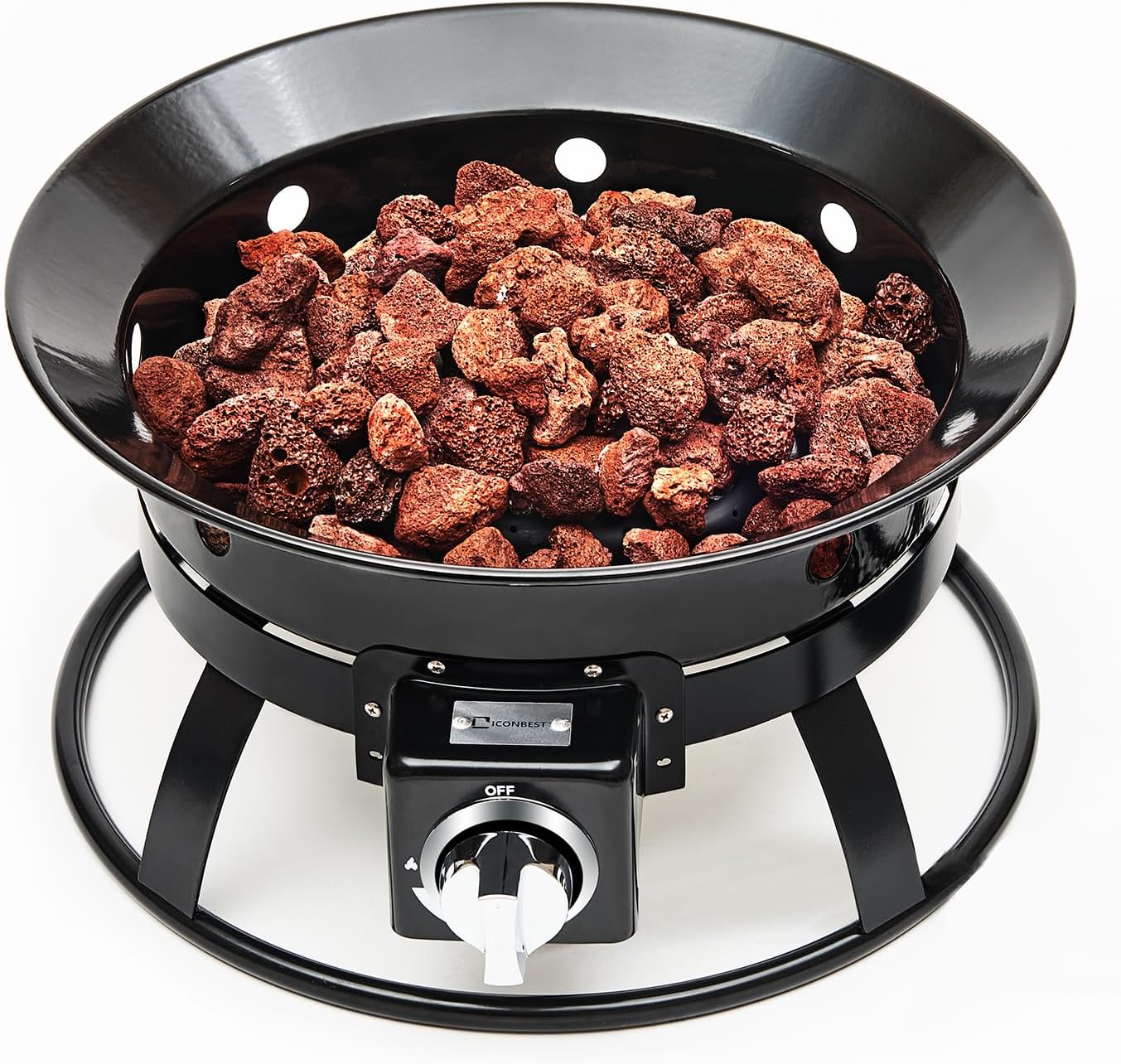 Outdoor Living Firebowl - Smokeless Portable Propane Fire Pit, 19-inch Diameter and 52,000 Btu (19 inch)