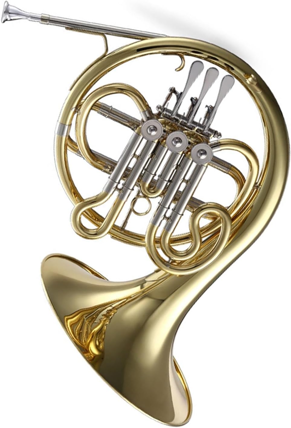 4 Key French Horn Small Single Row French Horn Professional Brass Instrument Suitable For Performance