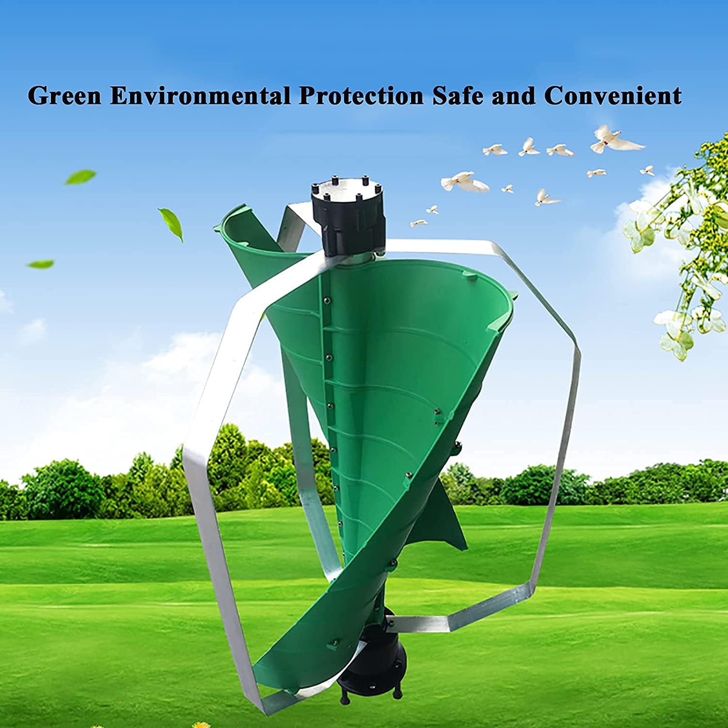 Wind Turbine Generator with Charge Controller 8000W 9000W Wind Solar Hybrid System Vertical Turbine Windmill Energy Generators