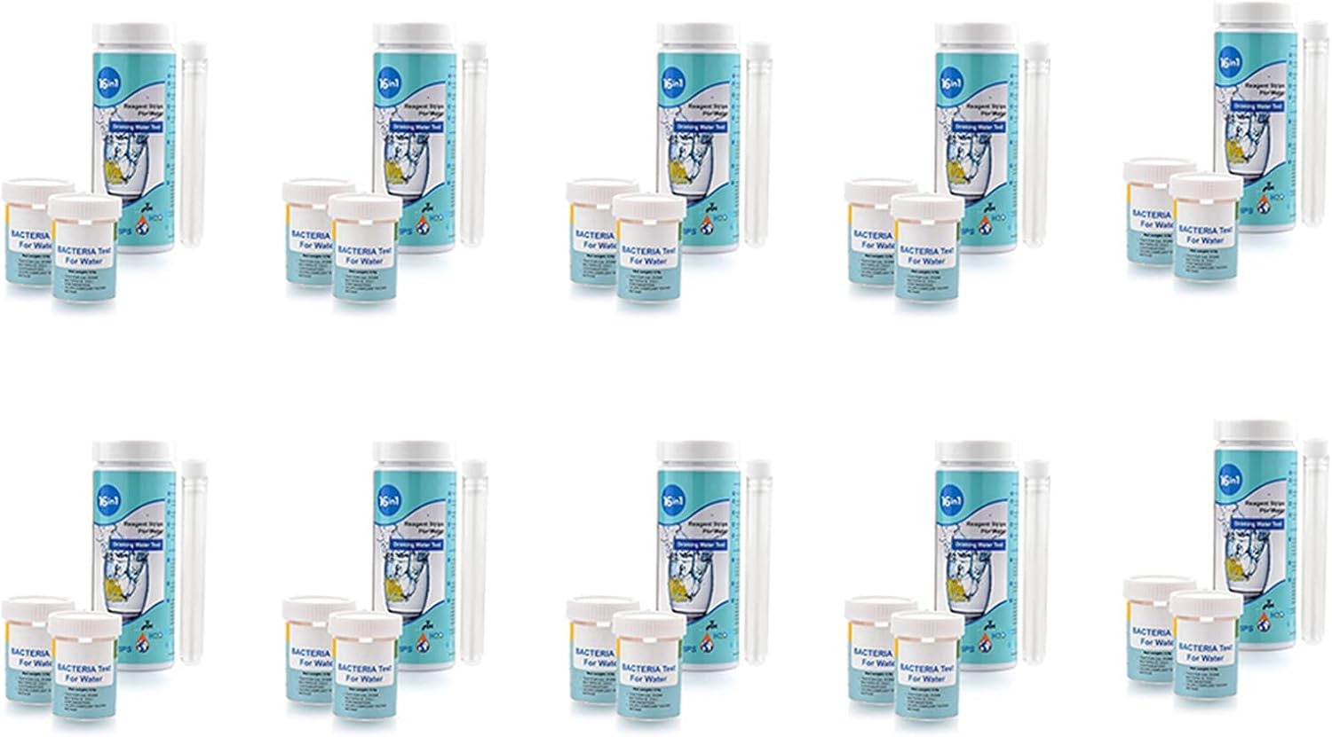 17-in-1 Complete Water Kit for Home,1000 Strips + 20 Water Testing Kits for Drinking Water Easy Testing, PH, Lead