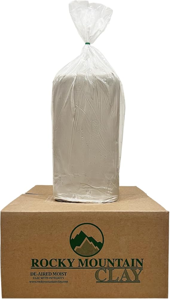 Pottery Clay: Mid Fire Best Mix- BMix - BMX 5-7 Grog Cone 5-7 - Rocky Mountain Clay (50, Pounds)