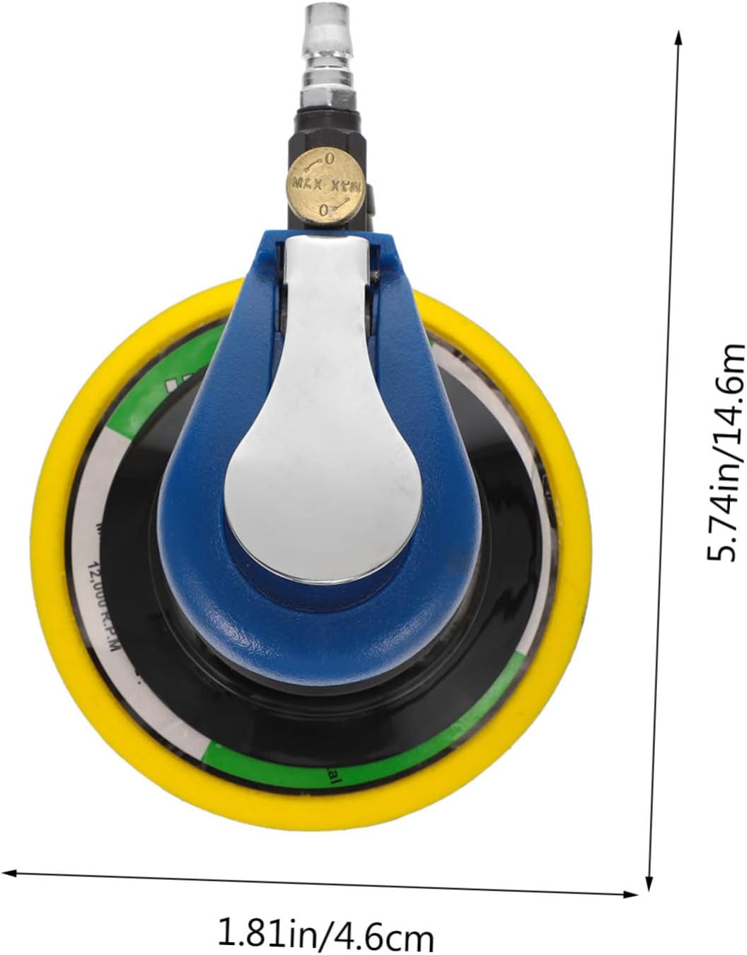 Homoyoyo 2 Sets Pneumatic Grinding Machine Compact Waxing Tool for Polishing Sanding and Grinding Handheld Air Polisher with Dust Collection for DIY and Automotive Use