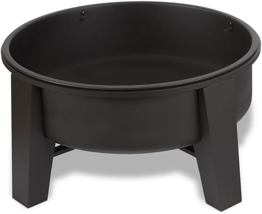 Real Flame Forsyth Wood Burning Fire Pit 360-BLK Black