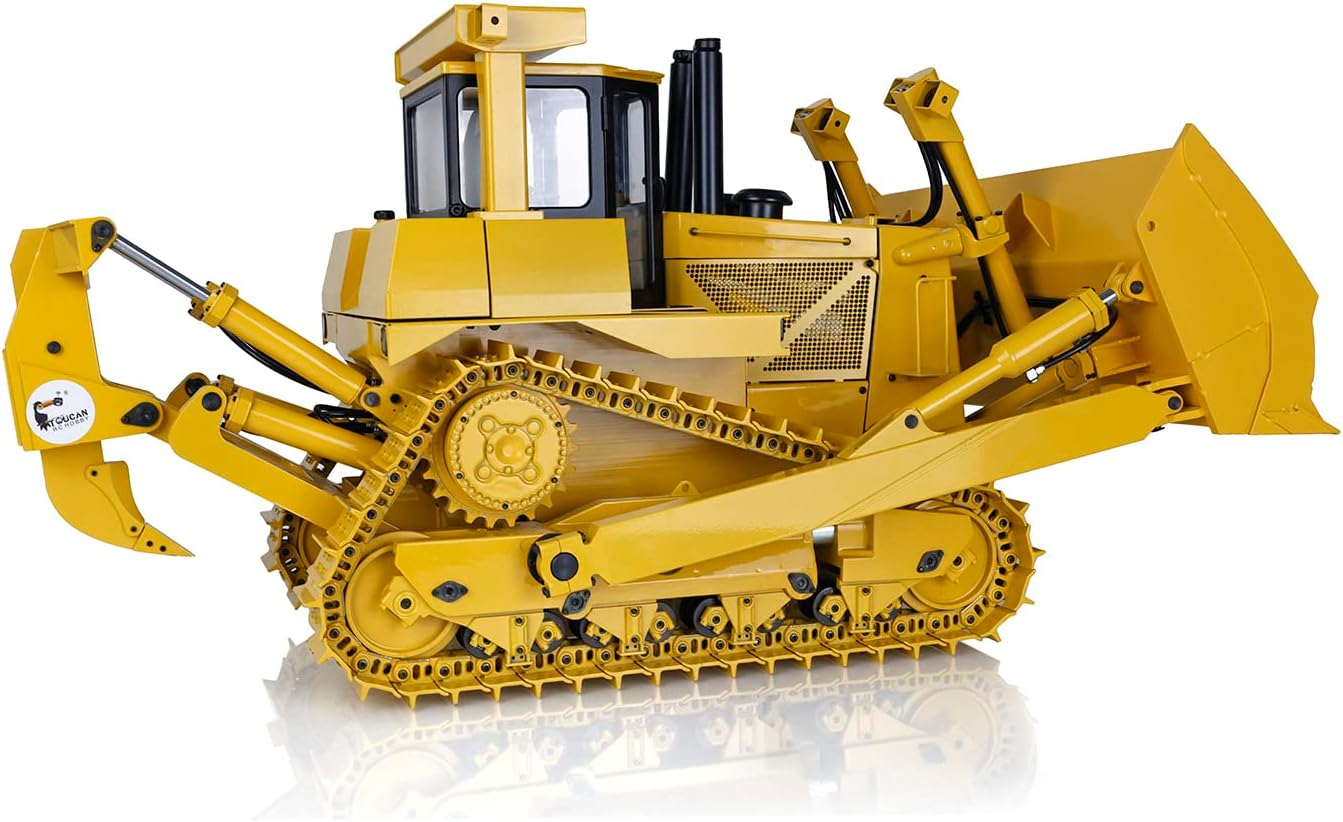 TOUCAN RC HOBBY US in Stock 1/14 DXR2 Metal RC Hydraulic Bulldozer Radio Control Dozer 201 New Sound Module