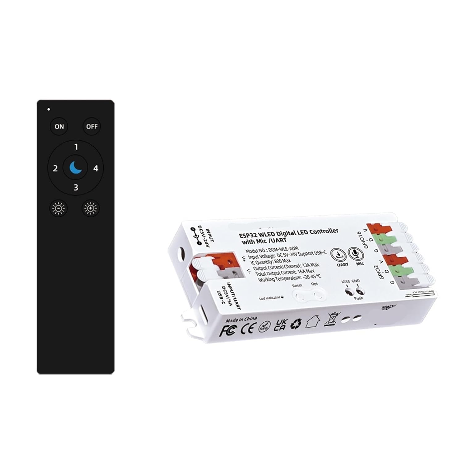 ESP32 WLED LED Controller Microphone Music DIY Dynamic Mode(WLED KIT)