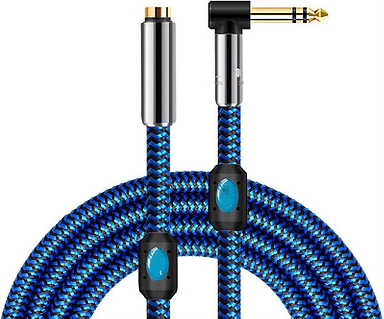 1/4'' 6.35mm Male to 3.5mm Female Output Stereo Cable for Mixer Amplifier Guitar Cord Guitar Interface Audio Cable (Color : A, Size : 3m)