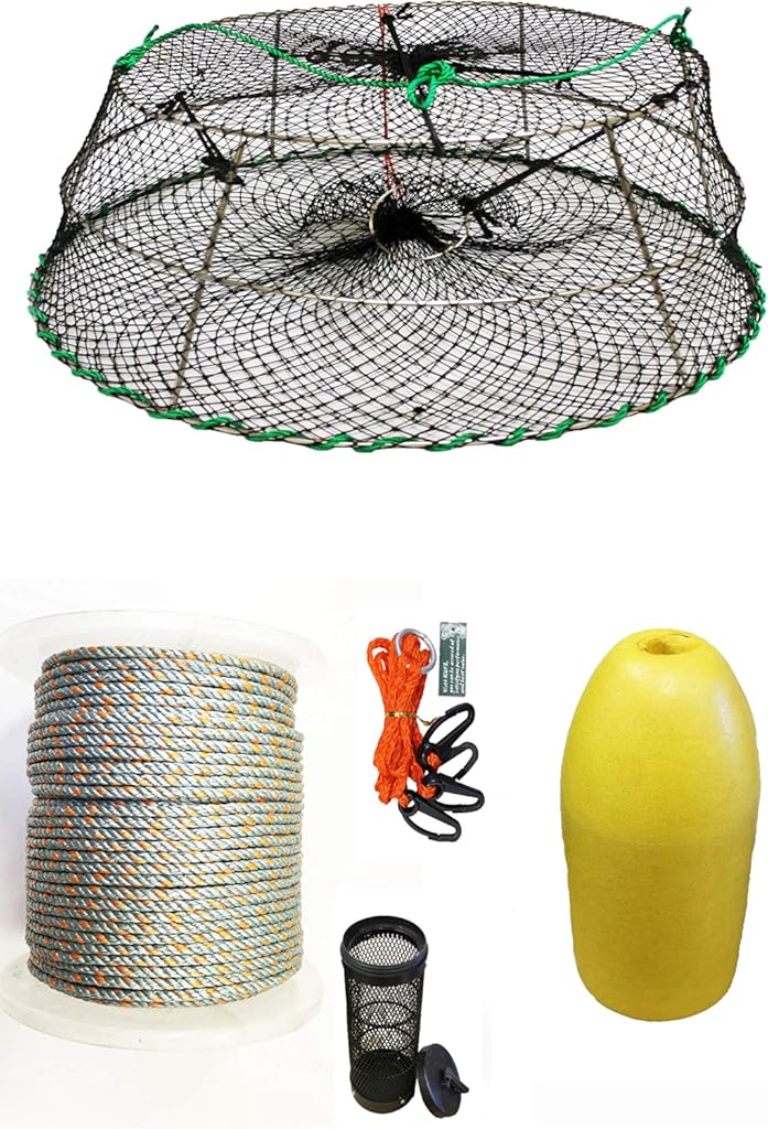 KUFA Sports Tower Style Stainless Steel Prawn Trap with Prawn Trap Accessory Combo (CT76+PHL3+HA2)