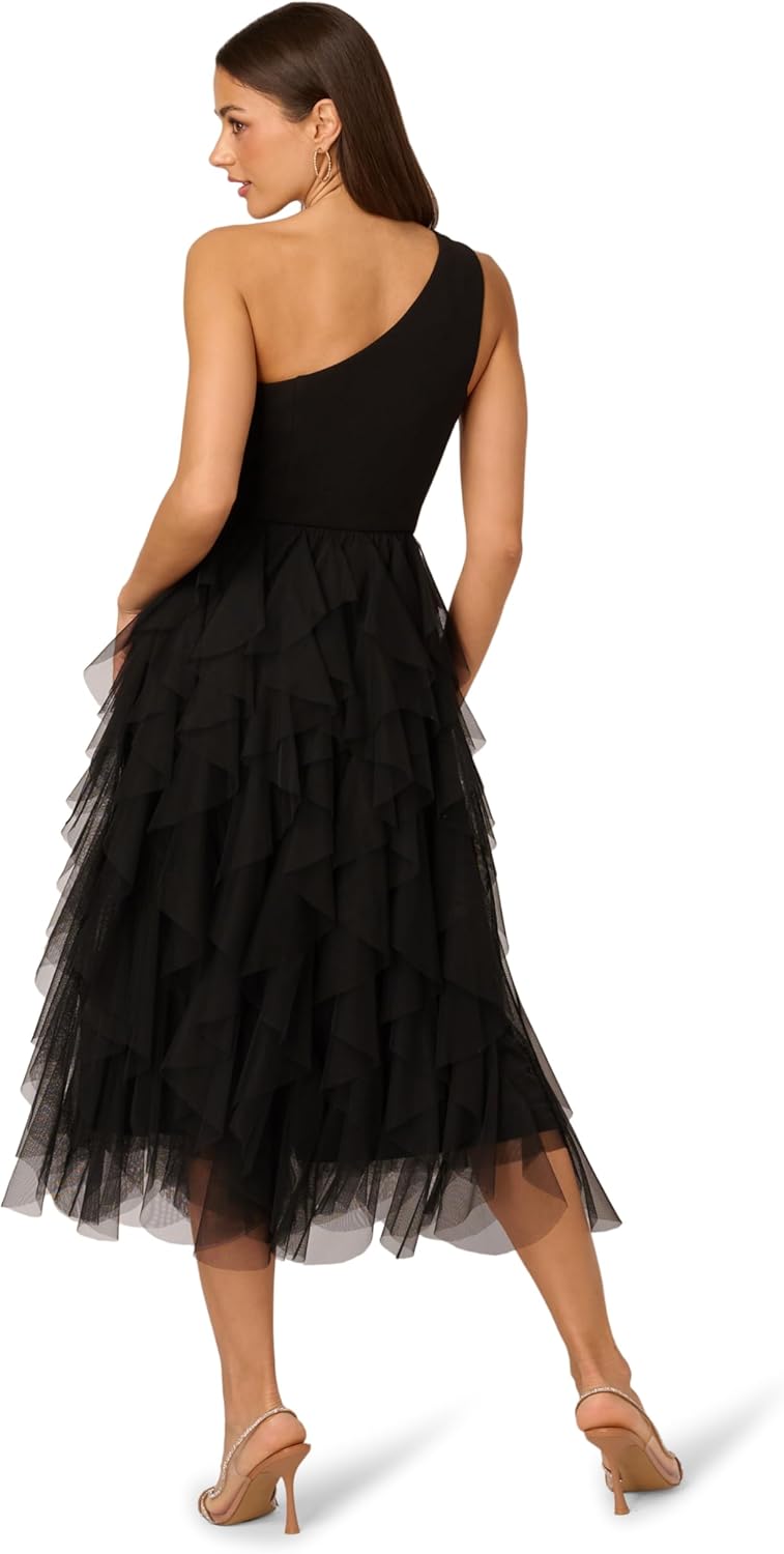 Adrianna Papell Women's Knit Crepe Midi Dress