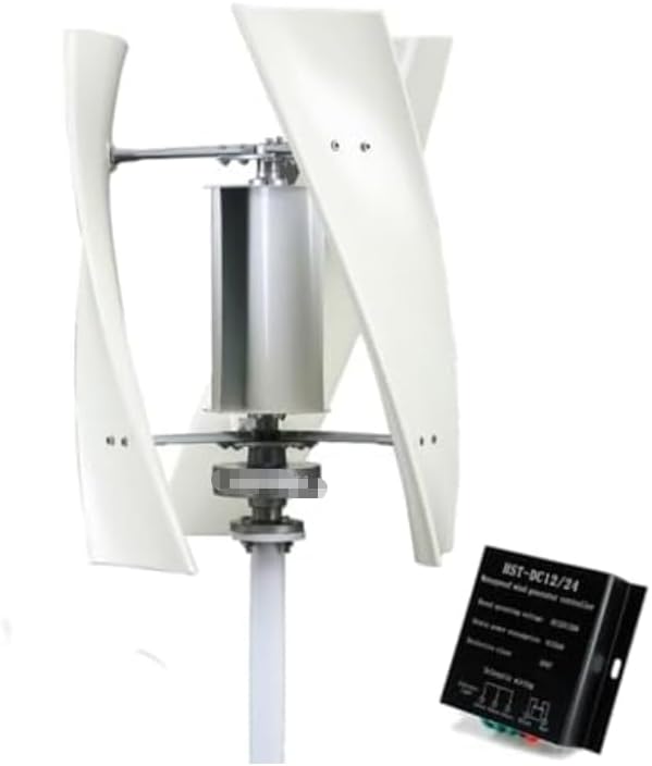 3000W Vertical Axis Wind Turbine Generator - 220V, 12V, 24V, 48V - Outdoor Free Energy Power Generator for Garden, Village, Low Start Wind Speed