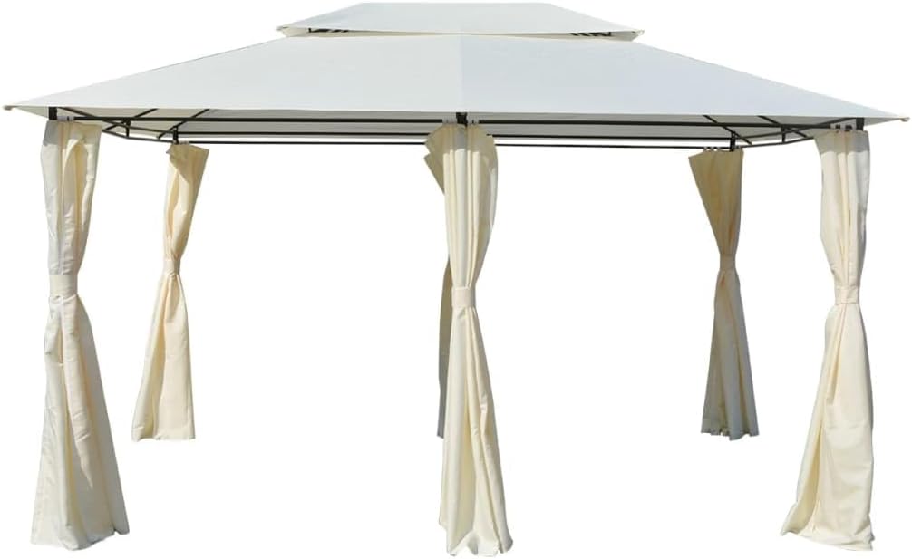 Garden Marquee with Curtains, 157.5