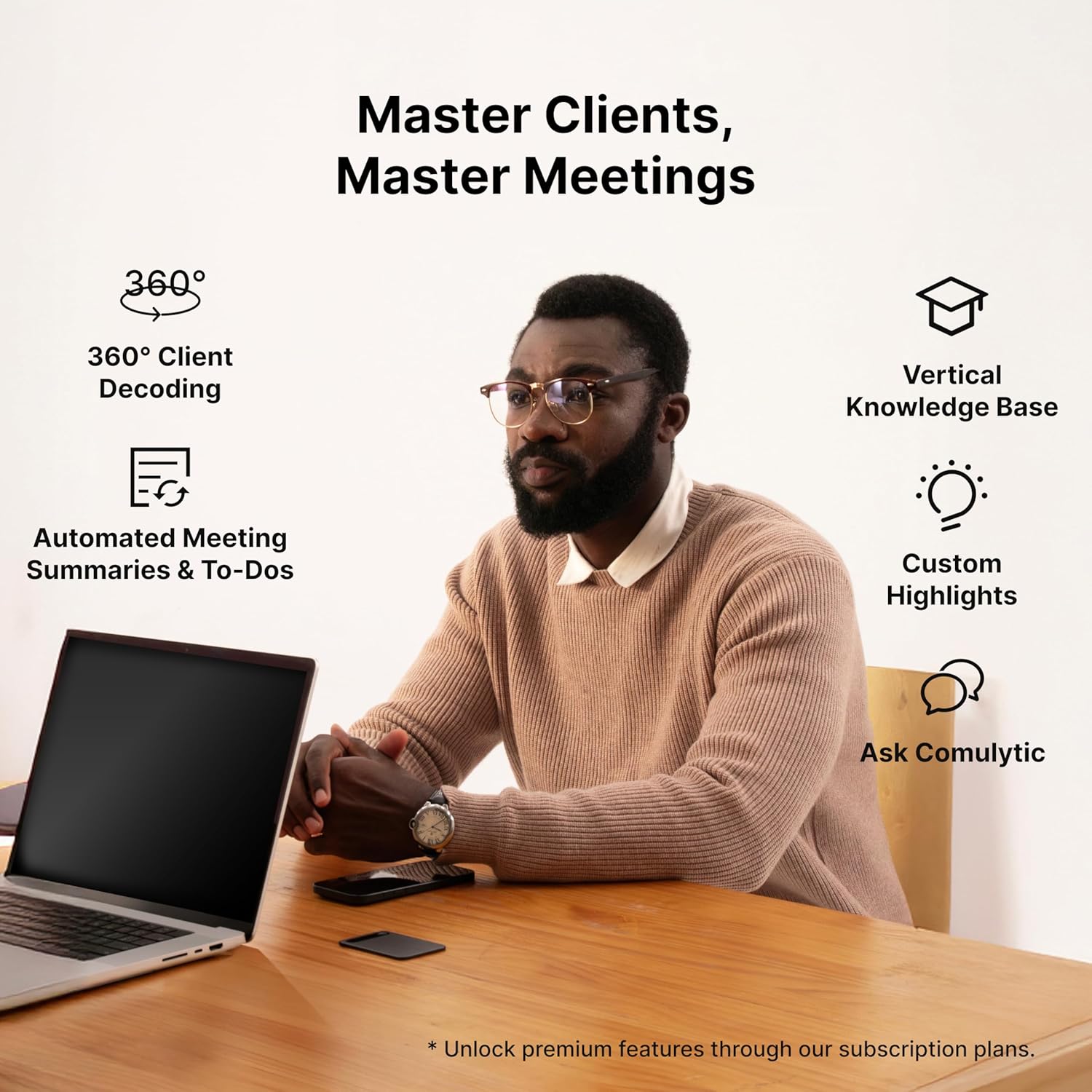 Comulytic Note Pro AI Voice Recorder, Unlimited Transcribe & Summarize, One Tap Recording Device with AI Note Taking, Support 113 Languages, 64GB, Audio Recorder for Calls, Meetings, Lectures, Black