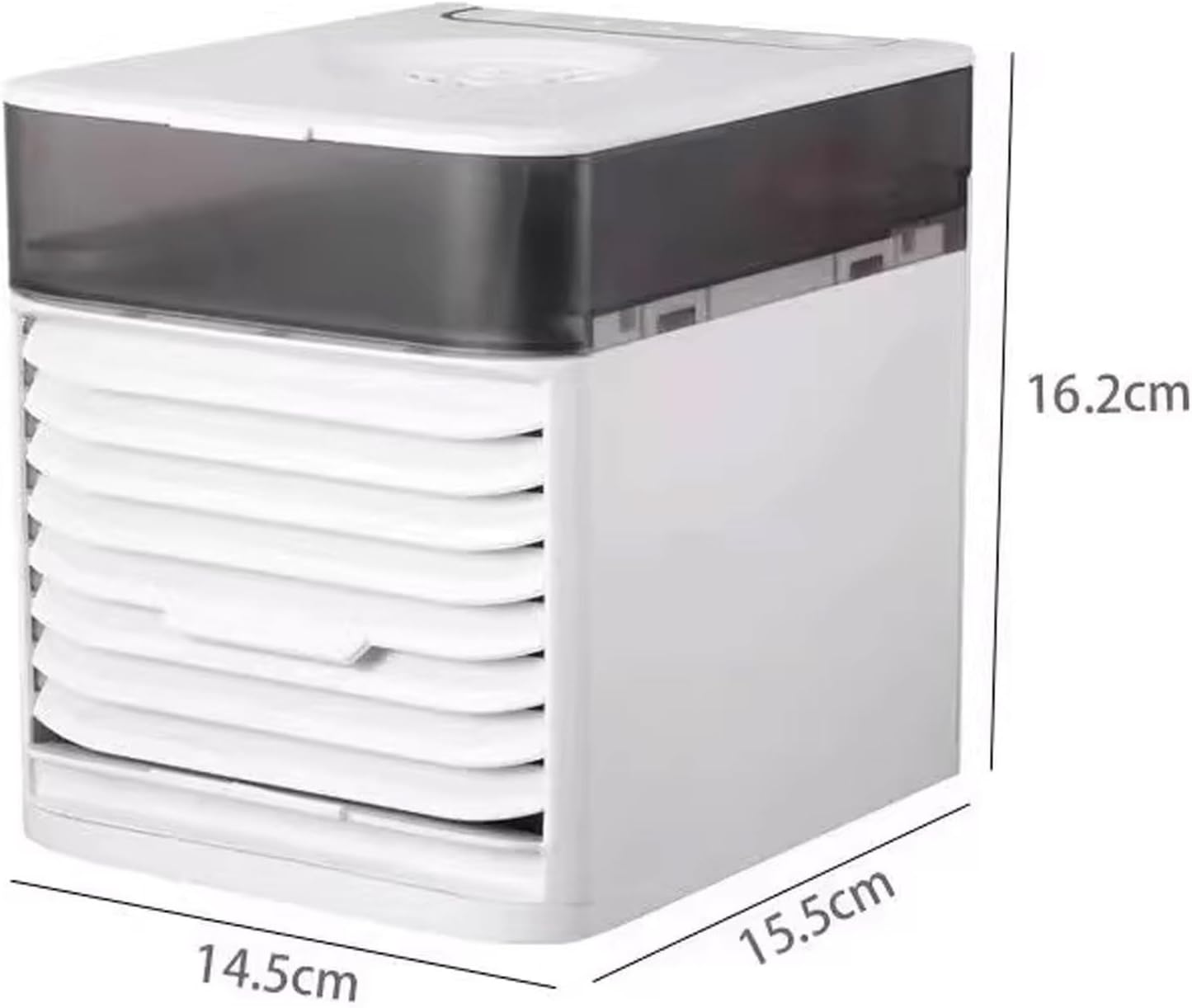 Desk Air Conditioner Fan 3 Wind Speed Levels Pet Air Conditioner Touch Switch Design 500ml Large Capacity Water Tank Cold Air Fan with Light and Mist Switch