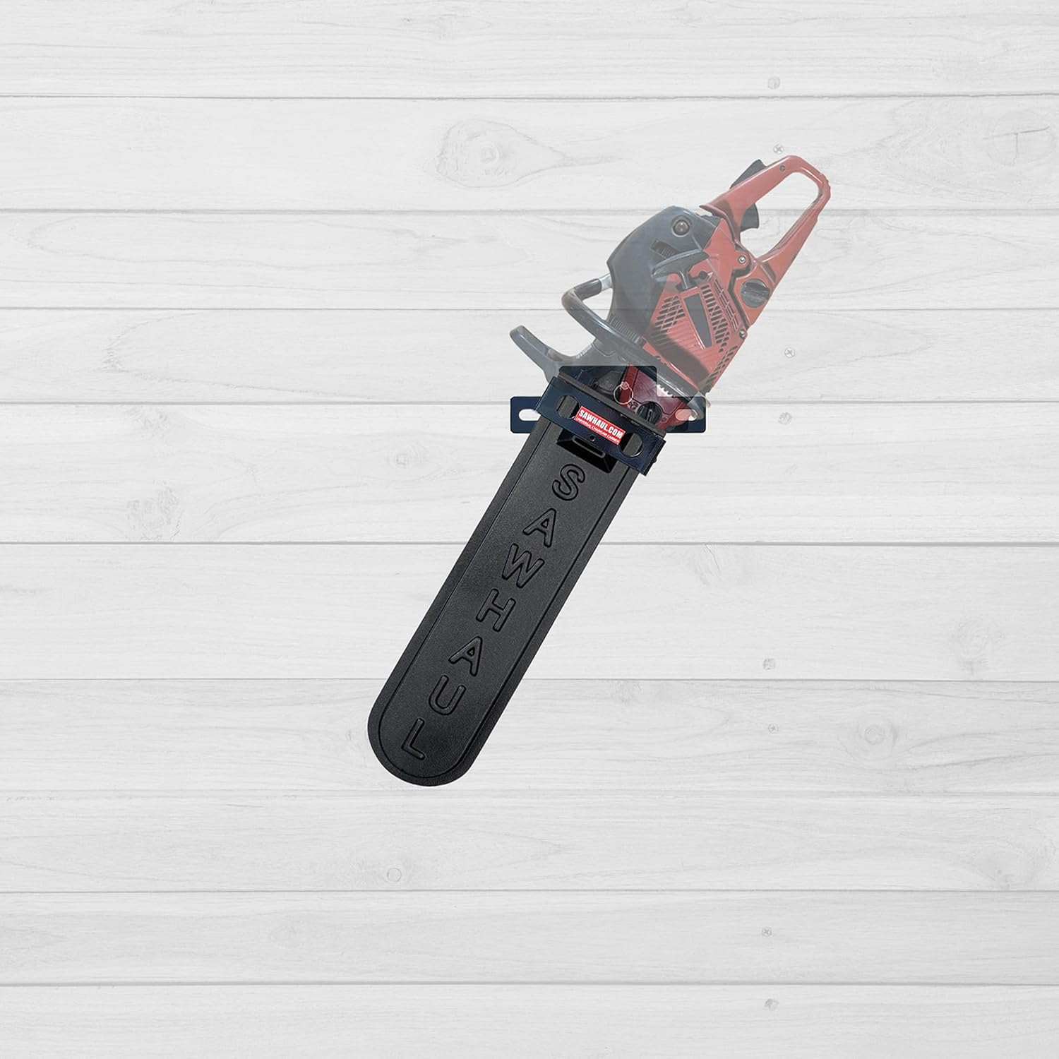 SawHaul Snap-Lok Universal Base with Scabbard Chainsaw Carrier Kit for Flat Surfaces, 20 Inch Black Scabbard, Rotating Mount Holder Compatible with All Chainsaw Brands, Made in USA