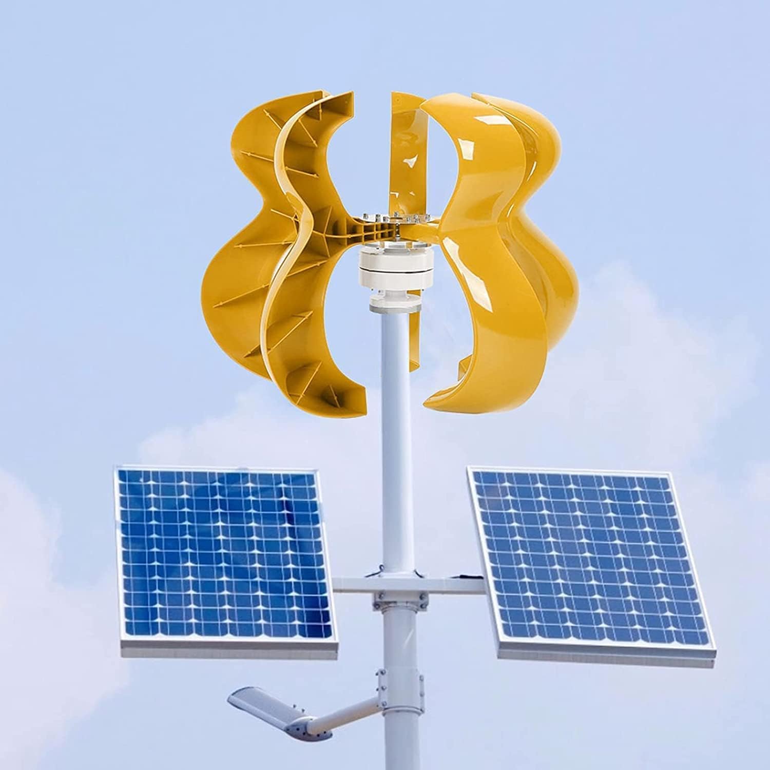 9000W Lantern Vertical Axis Permanent Magnet Wind Turbine Generator with Controller for Home Streetlight Use