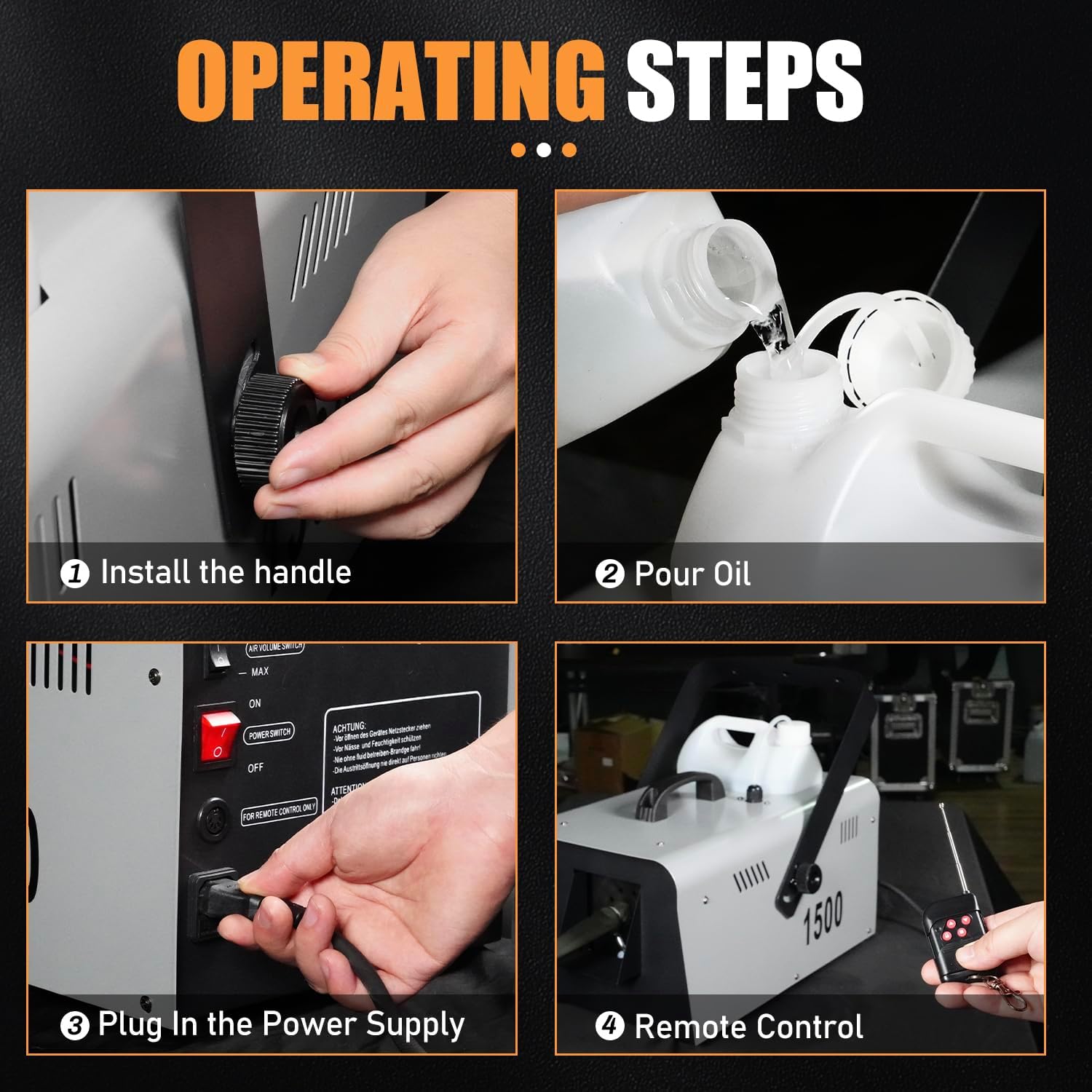 1500W Snow Machine, Snow Making Machine Snowflake Maker With Remote for Christmas Wedding Kids Party Stage Effect