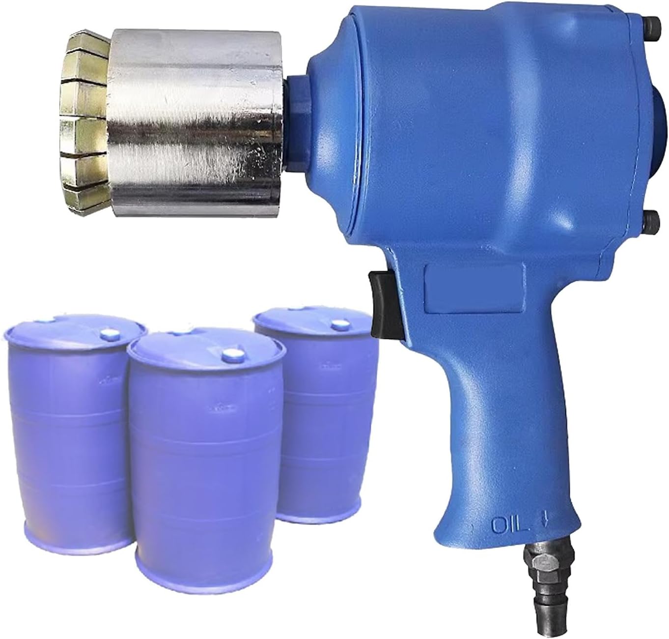 Pneumatic Sealing Machine for Iron Drum Cover, Oil Drum Cover Crimping Tool 35/70mm Sealing Barrel Crimper Sealer (40MM)