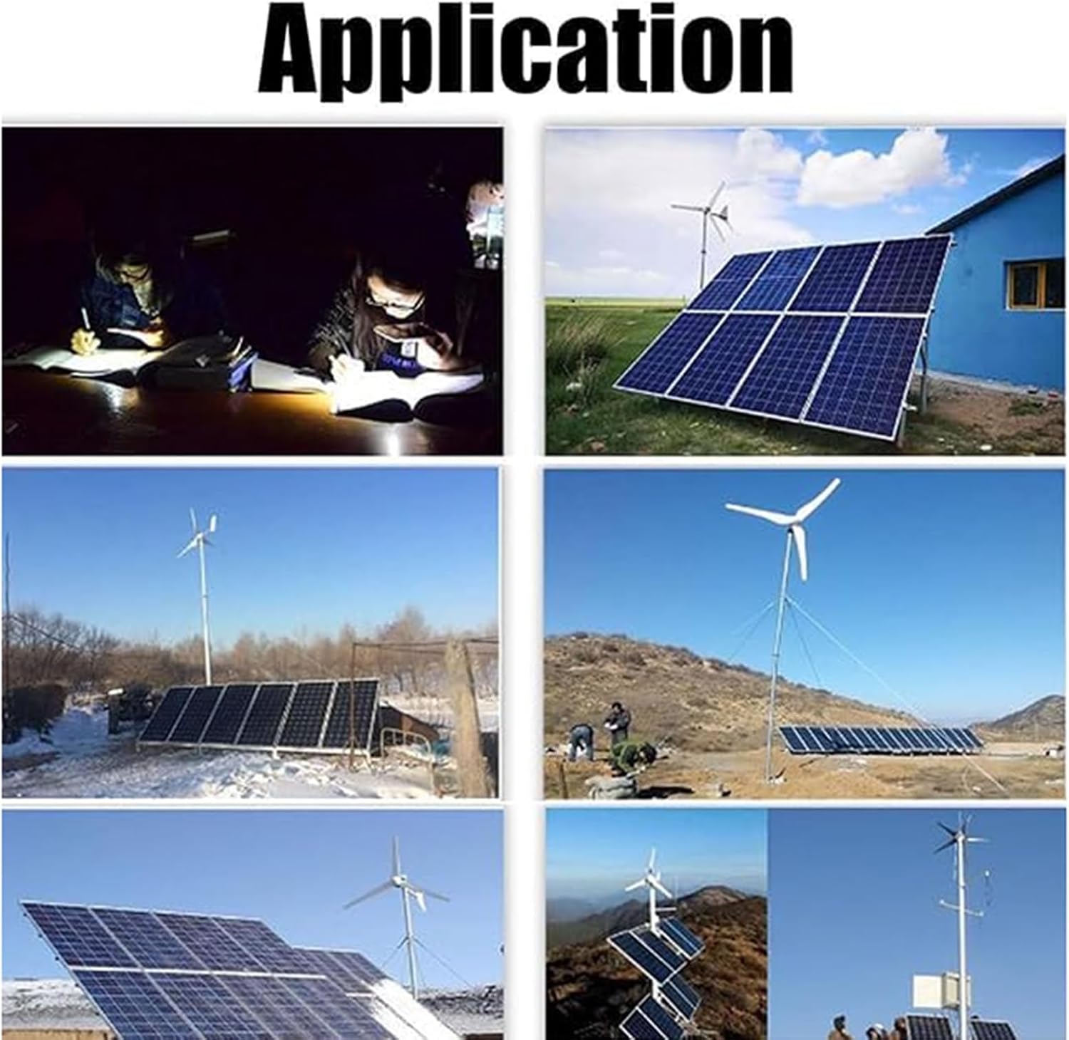 6000W MPPT Solar Charge Controller, with LCD Display 12V/24V Wind Charge Controller Solar Panel Battery Regulator Suitable for Wind Solar Panels(Blue) ,12V