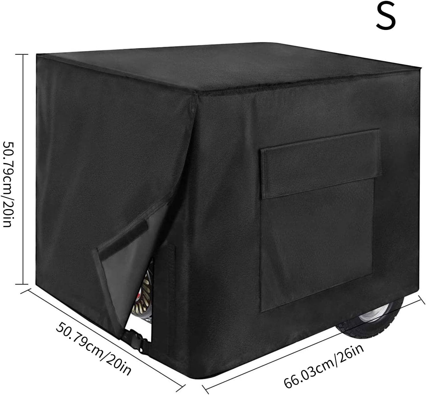 Portable Generator Cover | Waterproof Heavy Duty Thicken 600D Polyester Cover | Universal Generator Cover for Generators 5500-15000 Watt(A,S)