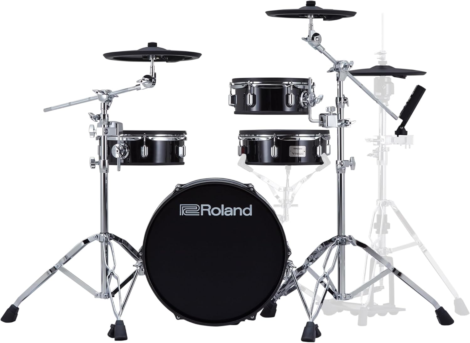 Roland VAD103 V-Drums | Premium 4-Piece Electronic Acoustic Design Drum Kit with Shallow-Depth Shells