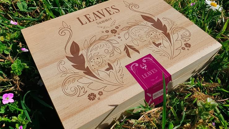 MJM Wooden Leaves Summer Box Set Playing Cards by Dutch Card House Company