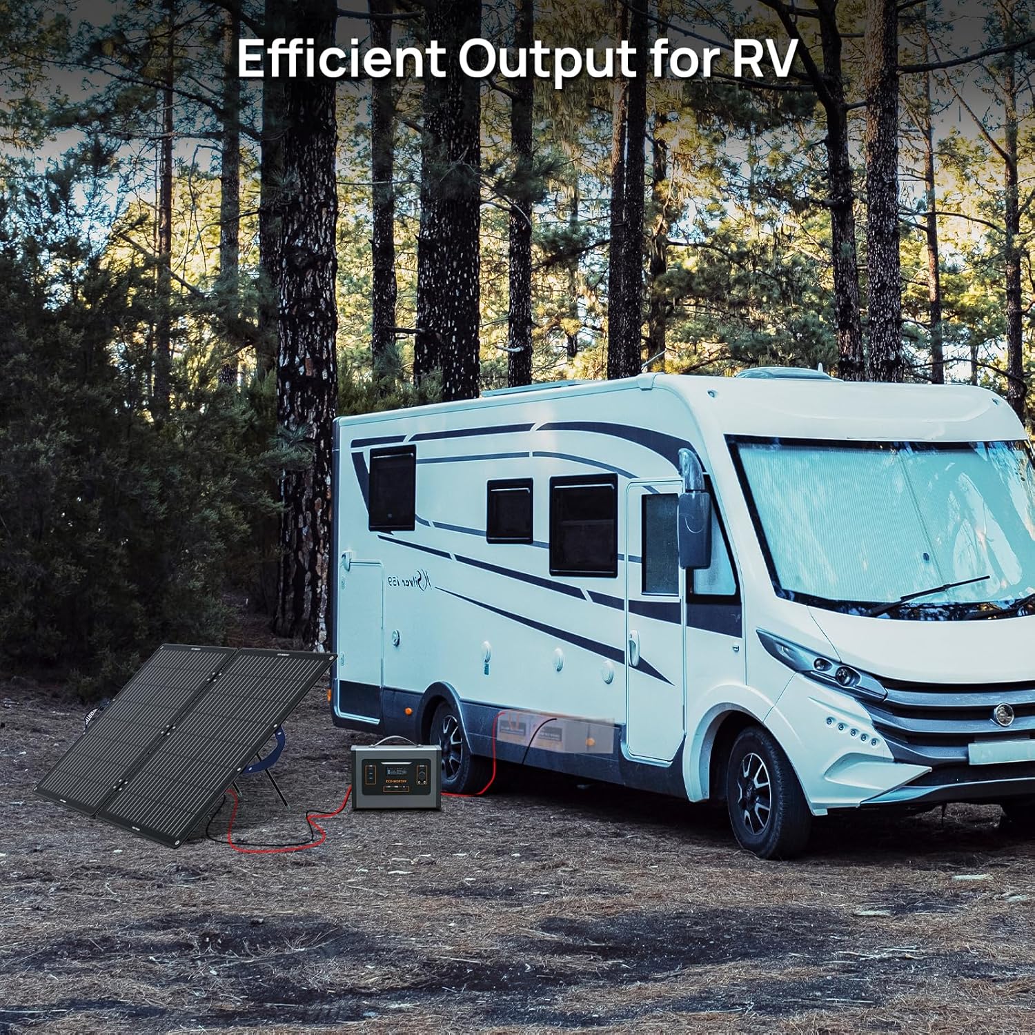 ECO-WORTHY 2000W Portable Inverter Charger,25A MPPT Solar Controller 500W Solar panles Input for 24V LiFePO4 Lithium Battery for RV Off-Grid Household Outdoor Camping