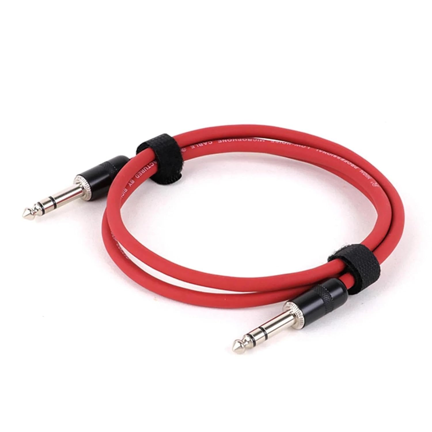 Pro Audio Cable 1/4 Inch Straight Instrument Cable Stereo Professional Colorful Cable For Guitar Bass Amplifier Keyboard(Red,15m)