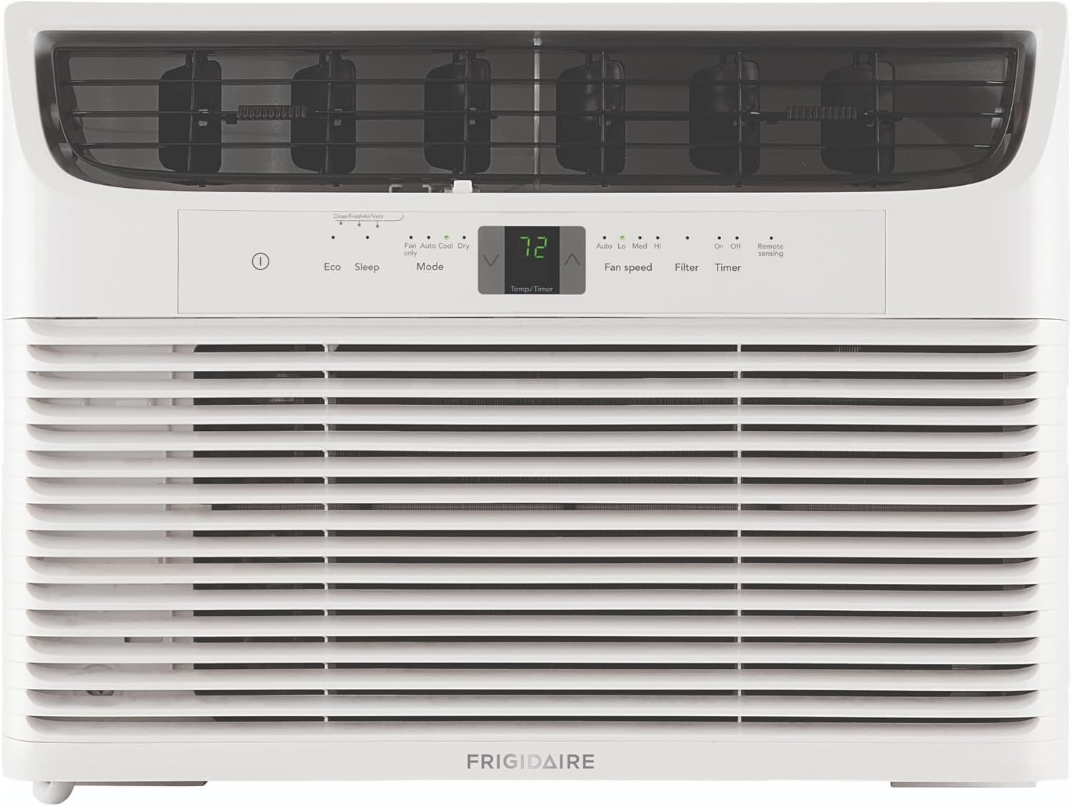 Frigidaire 10,000 BTU Window Air Conditioner with Remote Control, Cools Up to 450 Sq. Ft., Quiet Operation, Eco Mode, 3 Fan Speeds, Auto Restart, White