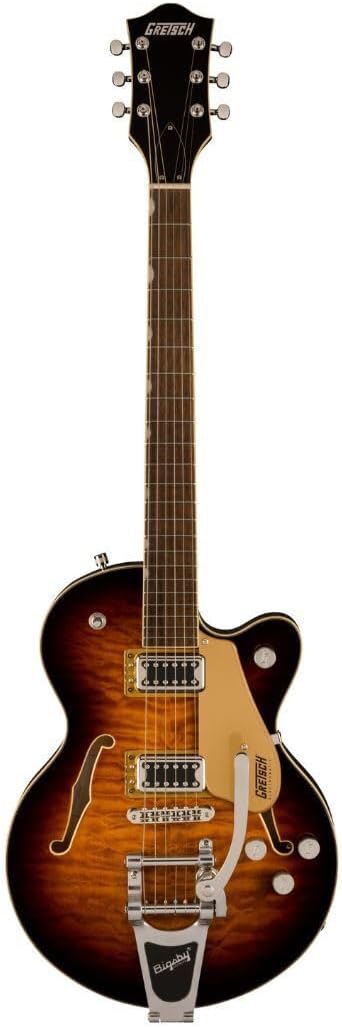 Gretsch G5655T-QM Electromatic Single-Cut 6-String Electric Guitar with Broad'Tron Humbucking Pickups (Right-Handed, Sweet Tea)