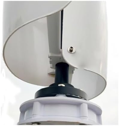 3KW Wind Turbine Generator Kit - 12V/24V/48V Vertical Axis Windmill + 2x100W Solar Panels + 3000W Inverter - Wind-Solar Hybrid Power System for Free Energy (White, 12V)