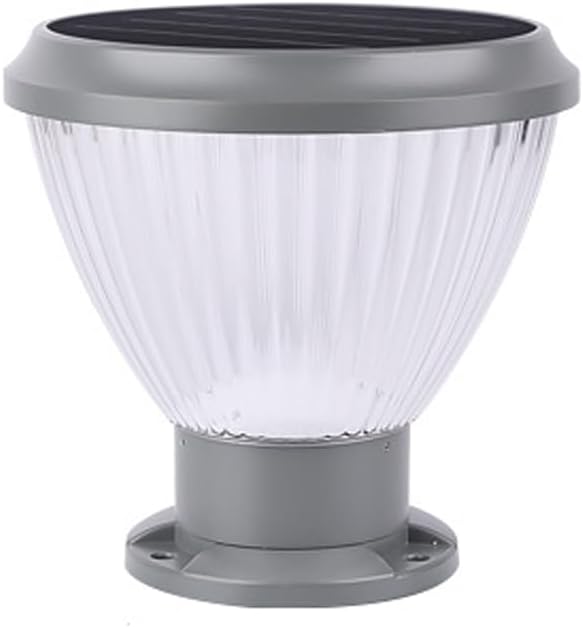 Modern Solar Post Lamps LED Outdoor Waterproof Villa Post Cap Lights Wall Light Yard Wall Light Garden Landscape Column Lamp Lantern 3000K/6000K Lighting Fixtures for Patio Porch Railing