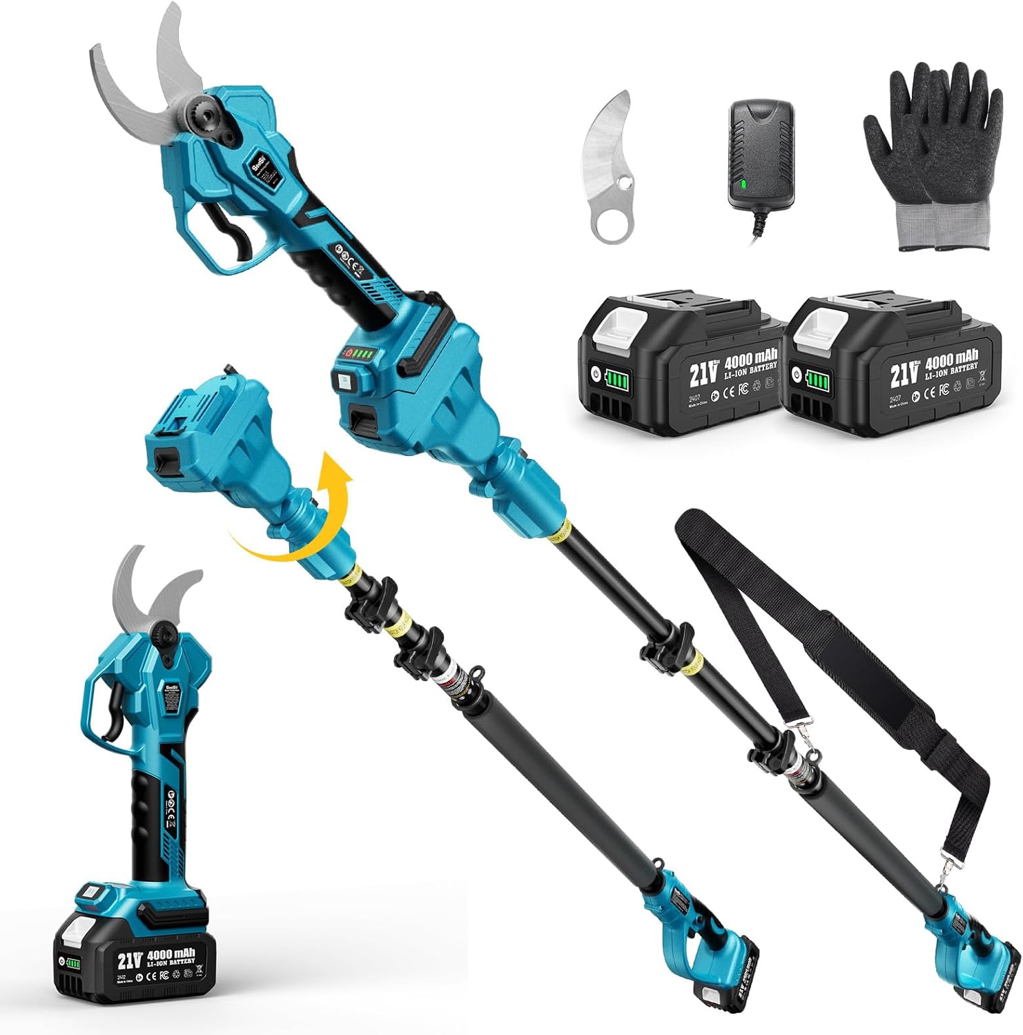 SEESII Pole Electric Pruning Shears: 1.8