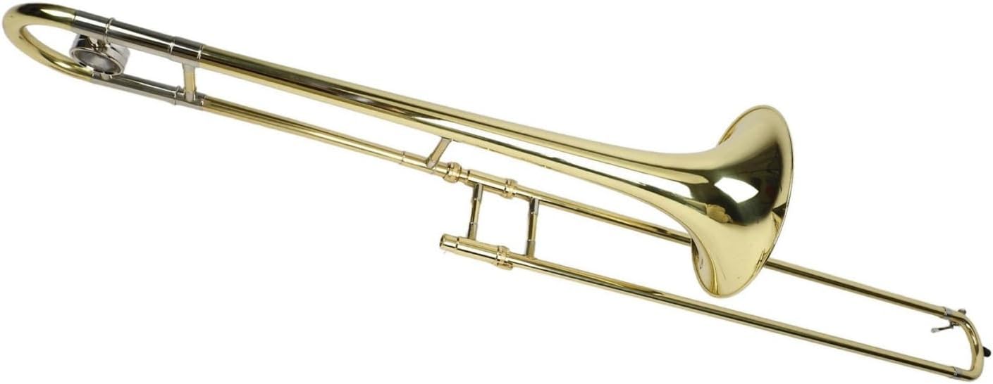 Adult Trombone Instrument Silver Alto Trombone Brass Bb Tune Instrument With Cupronickel Mouthpiece Brass Gold Lacquer