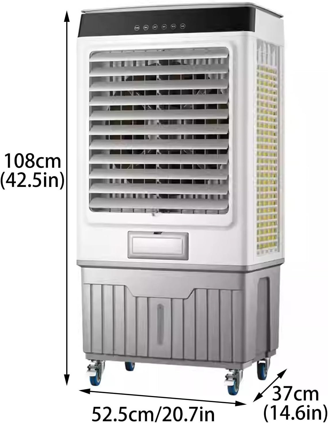 Evaporative Air Cooler, Water Tank, Swamp Cooler, Outdoor Use, for Commercial, Industrial, Garage, Portable Air Conditioner