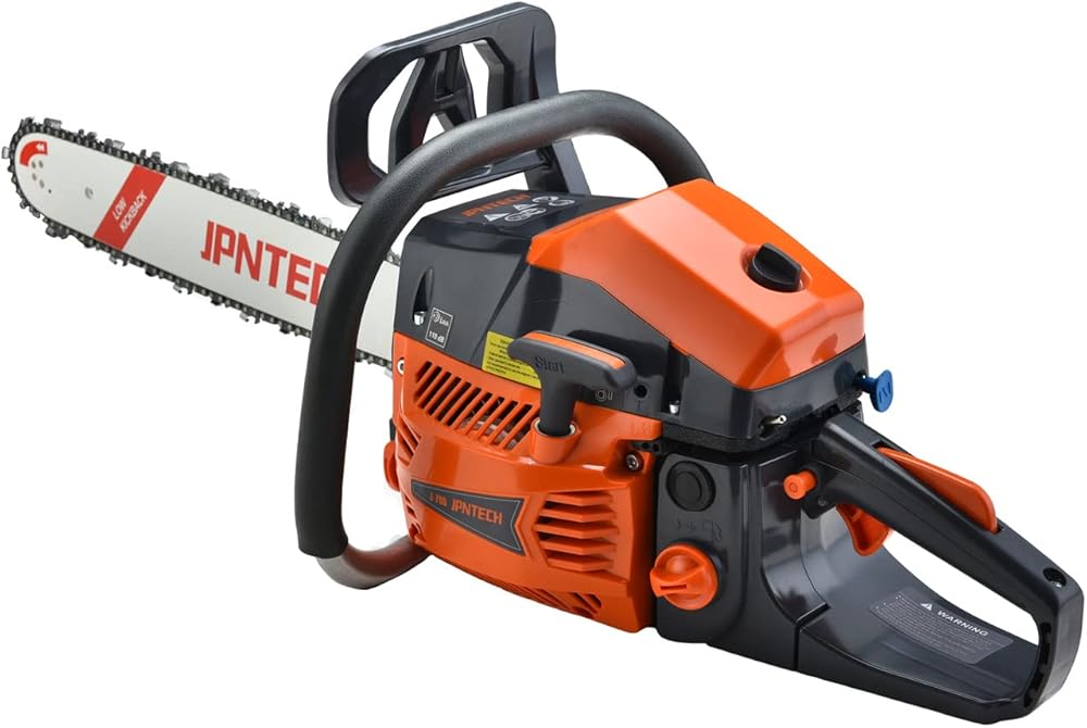 Gas Chainsaw 60cc 2-Cycle Gasoline Powered Chainsaw 20 Inch Handheld Cordless Petrol Chain Saws for Forest, Wood, Garden and Farm Cutting Use