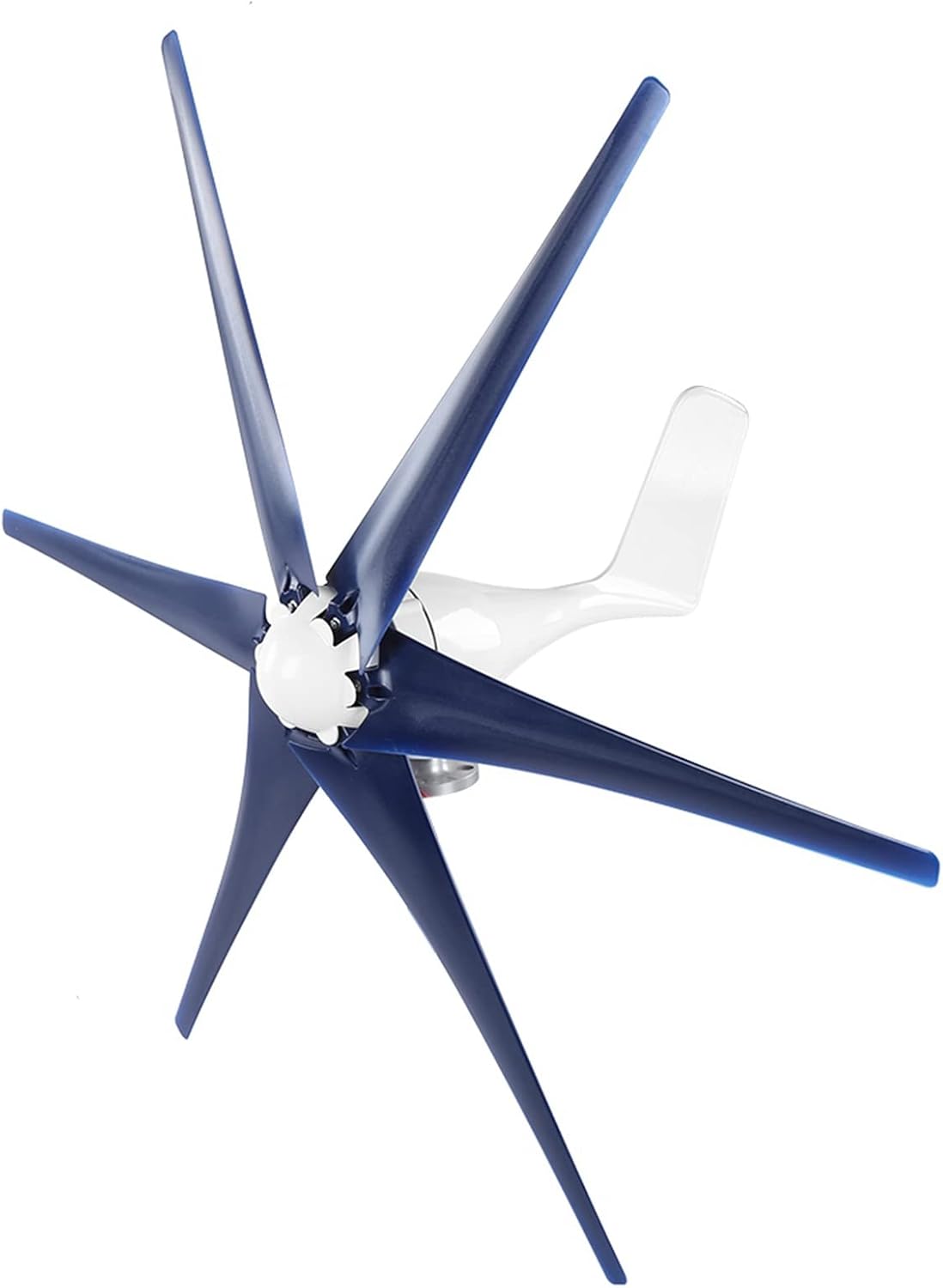Jeanoko AC Wind Generator 800W Small Windmill Turbines for Patio Mobile Home Charging 6 Vane/Wing Generator (Blue #17)