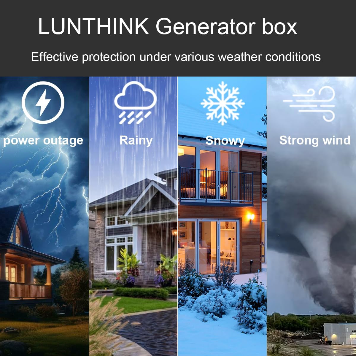 Generator Box,Accommodates The Maximum Size of The Unit:39.4