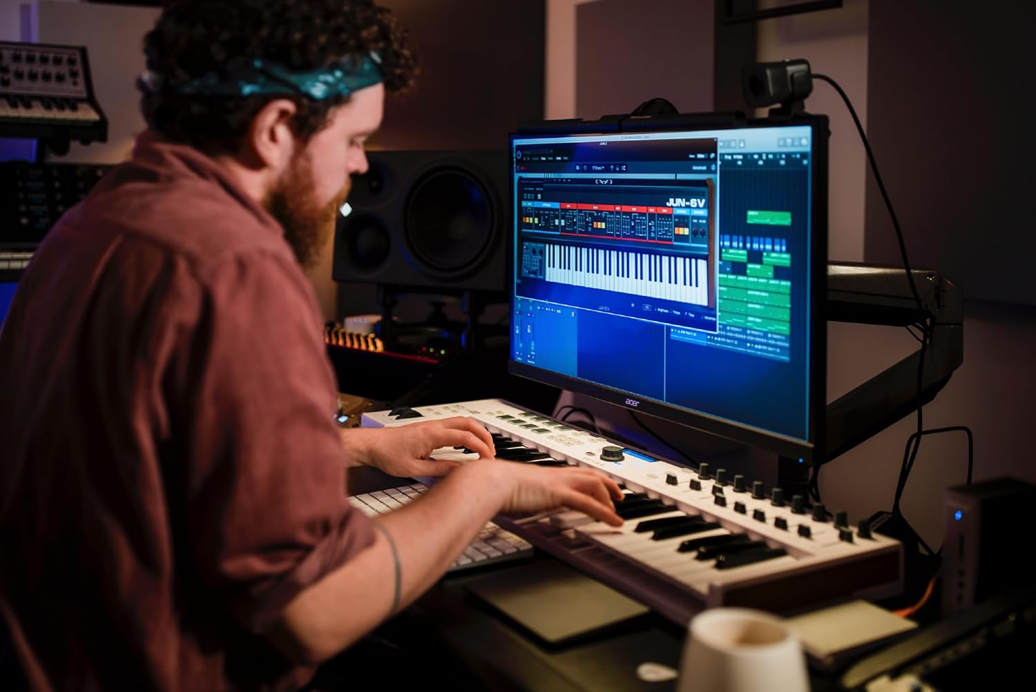 Arturia KeyLab Essential mk3 — 49 Key USB MIDI Keyboard Controller with Analog Lab V Software Included